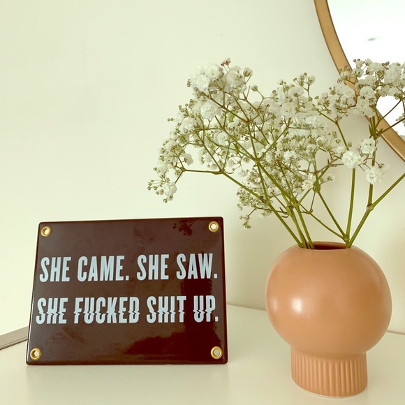 Wildfang Other - She Came/She Saw Plaque